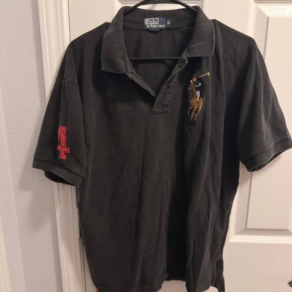 Polo Ralph Lauren Big Pony #4 Polo - Faded Black - XL (2006-2010)